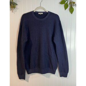 Paolo Pecora Milano Navy Wool Sweater Made In Italy